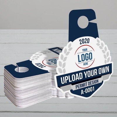 Upload Your Own Hang Tag Parking Permit Design - 5" x 5"