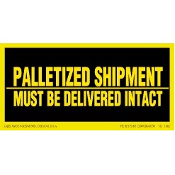 Palletized Shipment Matte Paper Labels - 3" x 6"
