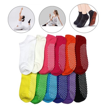 Women Non Slip Yoga Socks with Grips