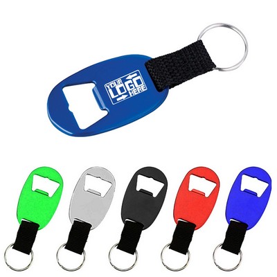 Oval Bottle Opener Keychain