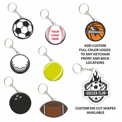 Customized Sport PVC Key Chains