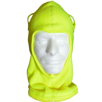 Lime Green Balaclava Fleece Head Wear Ski Mask & Hardhat Liner
