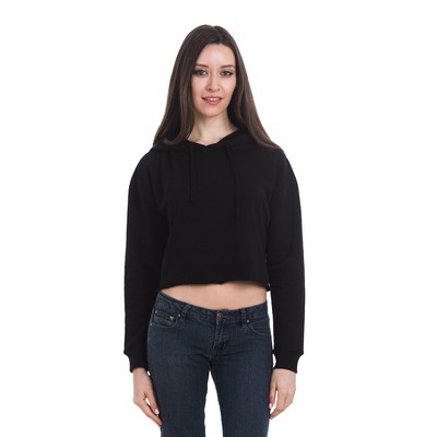 Lane Seven® Women's Cropped Fleece Hooded Sweatshirt