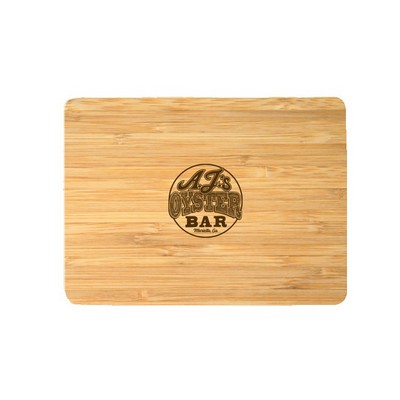 16"Rounded Corners Rectangle Bamboo Cutting Board