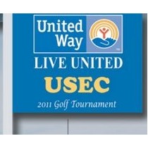 Rush 48 Hour 5' x 8' Double Sided Flag w/ Webbing & 2 Grommets