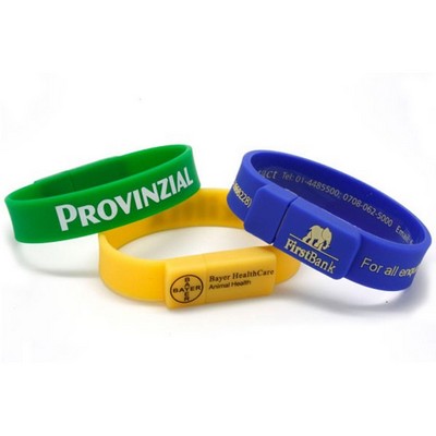Wristband USB Flash Drives w/ Custom Logo USB Drive -8GB