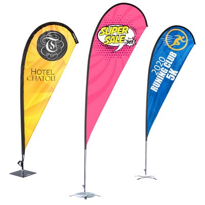 Custom 10' X 4' Medium Teardrop Flags