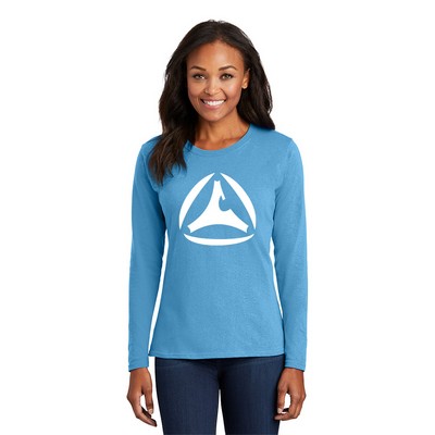 Port & Company® Women's Long Sleeve Core Cotton Tee