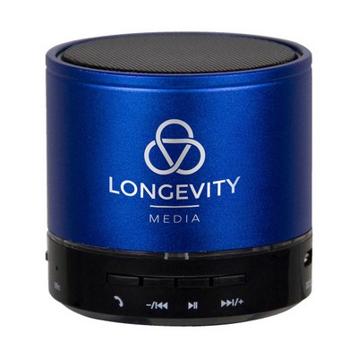 Wireless Cylinder Bluetooth Speaker With LED Light