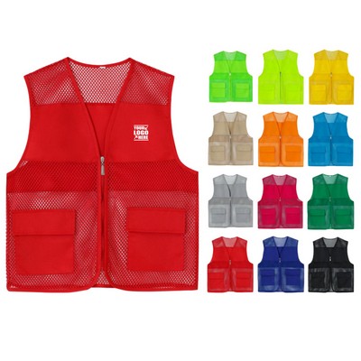 Unisex High-Visibility Mesh Safety Vests Volunteer