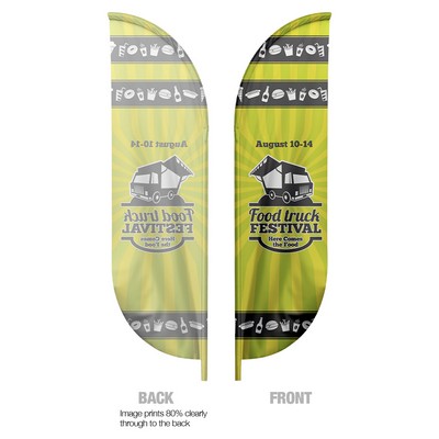 Blade Flag Single 12 FT Graphic