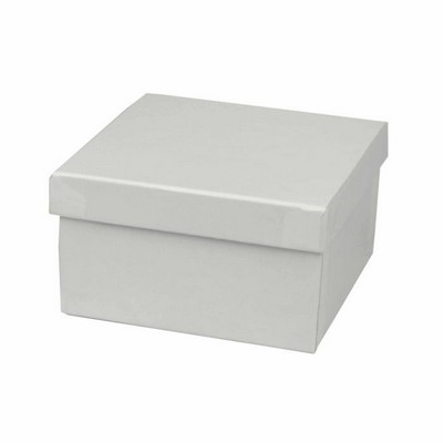 White and Kraft Jewelry Boxes #34 (3.5"x3.5"x2")