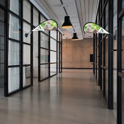 Double Sided Teardrop Custom Suction Cup Flag