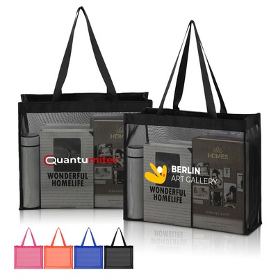 Reusable Large Nylon Mesh Tote Bag