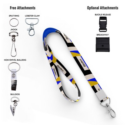 5/8" Dye Sublimated Lanyard