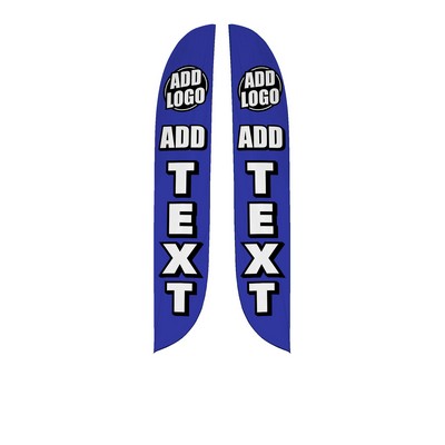 Custom Double Sided 14' Feather Flag (Flag Only)