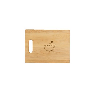 Small Maple Cutting Board with Cutout Handle 12"x9"x3/4"