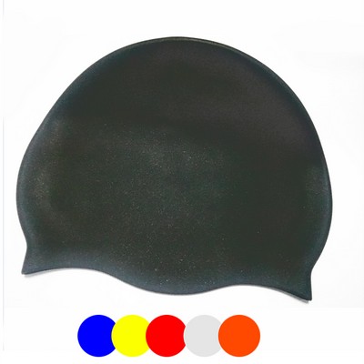 Unisex Adult Silicone Swim Cap Waterproof Swimming Hat