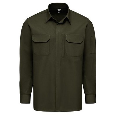 Dickie's® Men's Tactical Long Sleeve Shirt - OD Green