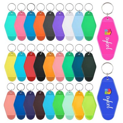 Plastic Hotel Motel Keychain