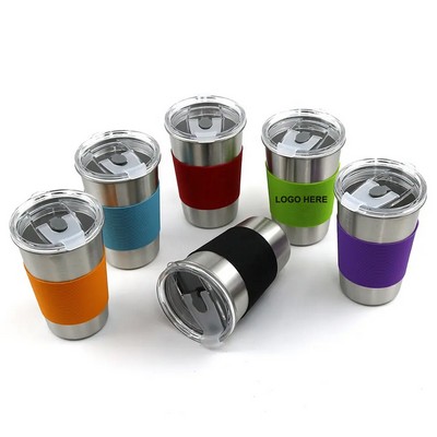 Stainless Steel Coffee Cup w/Sleeve
