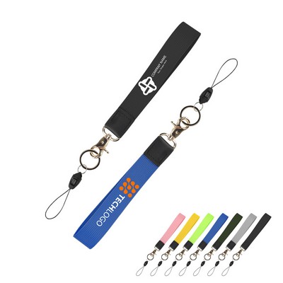 1" Wide Polyester Wristlet Keychain