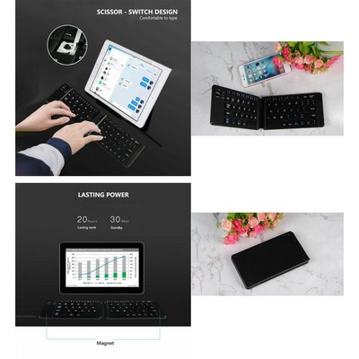 Folding Keyboard Bluetooth® Wireless Keypad