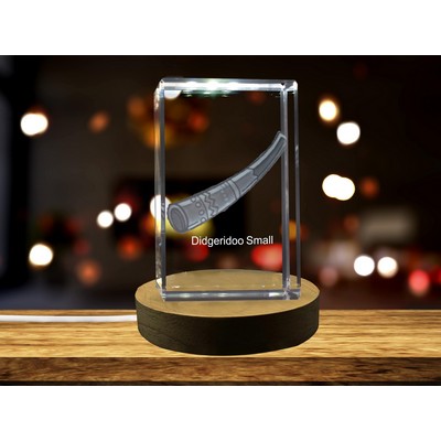 Didgeridoo 3D Engraved Crystal 3D Engraved Crystal Keepsake/Gift/Decor/Collectible/Souvenir