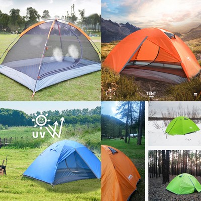 2 Person Double Layer Camping Tents