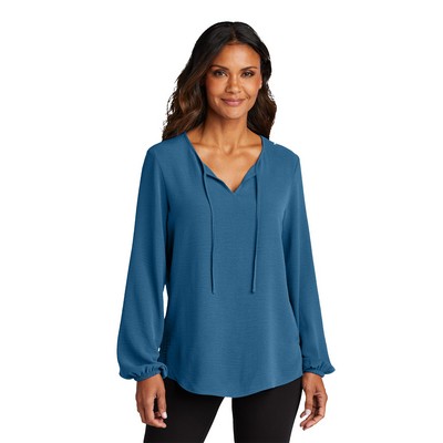 Port Authority® Women's Textured Crepe Blouse