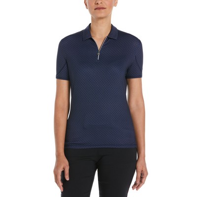 Callaway Ladies' All-Over Stitched Chev Polo Shirt