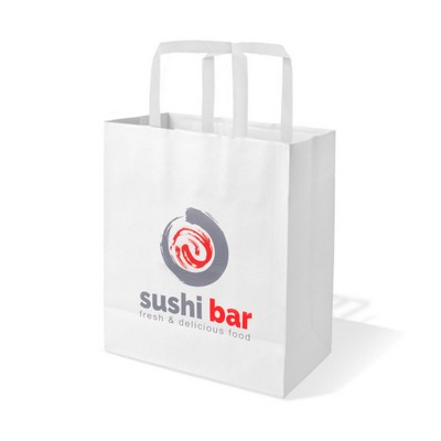 8 X 10" Custom Paper Shopping Bag With Handles