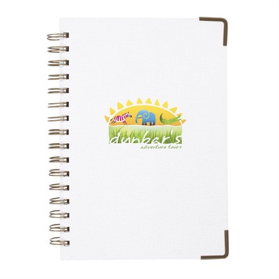 Good Value™ Woven Paper Hardback With Metal Accents Notebook