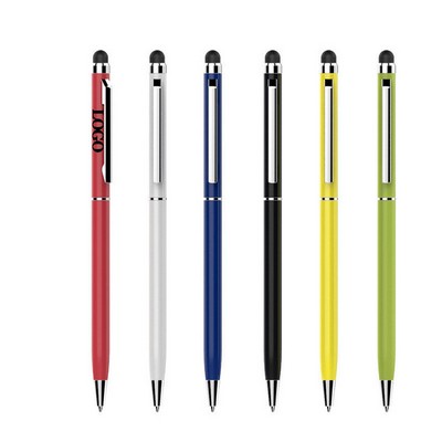 2" 1 Twist Ballpoint Pen Touch Pen 1.0mm