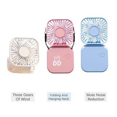Rechargeable Portable Folded Neck Fan