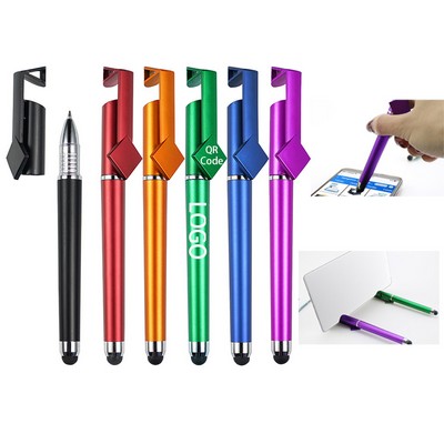 Multifunctional 3" 1 Phone Holder Touch Ballpoint Pen
