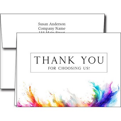 Customer Appreciation Greeting Cards w/Imprinted Envelopes
