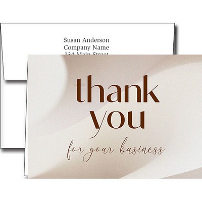 Customer Appreciation Greeting Cards w/Imprinted Envelopes