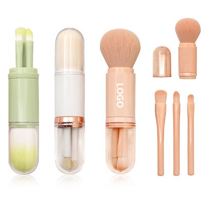 4-in-1 Travel Makeup Brushes Set