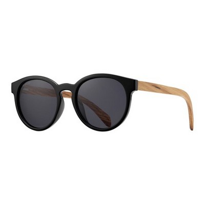 Andiz Eco-Sustainable Polarized Sunglasses w/Black & Zebra Wood Frame