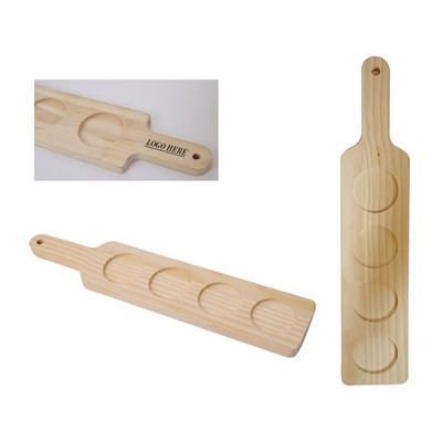 Natural Wooden Flight Paddle wine Tray