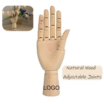10" Wood Art Mannequin Hand Model