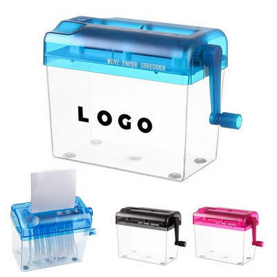 Mini Hand Paper Shredder