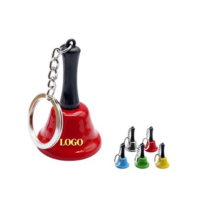 Mini Metal Dinner Bell Keychain