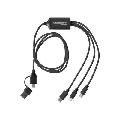 3-in-1 Charging Cable with Dual Input