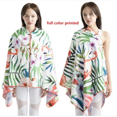Full Printing Beach Towel Microfiber Blanket / cloak