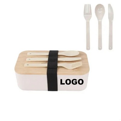 Eco-friendly Bamboo Bento Lunch Box Combo