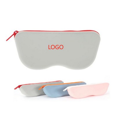 Silicone Glasses Organizer Soft Pouch Case Bag with Zipper