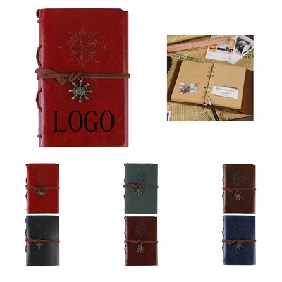 PU Leather Vintage Pirate Loose-Leaf Notebook