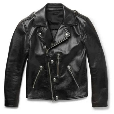 Men's Leather Biker Jacket